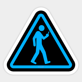 Green Mile Cell Phone Crossing Sign Sticker